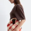 Borsa tote in pelle intrecciata