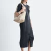 Abito midi in maglia a coste