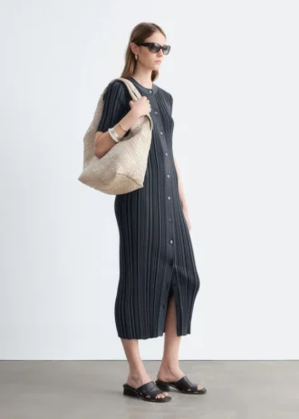 Borsa tote in pelle intrecciata