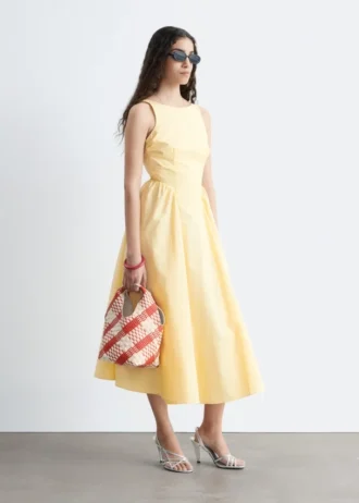 Borsa tote in pelle intrecciata