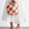 Borsa tote in pelle intrecciata
