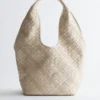 Borsa tote in pelle intrecciata