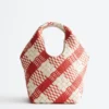 Borsa tote in pelle intrecciata