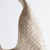 Borsa tote in pelle intrecciata