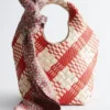 Borsa tote in pelle intrecciata