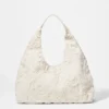 Borsa tote piccola in denim con applicazioni