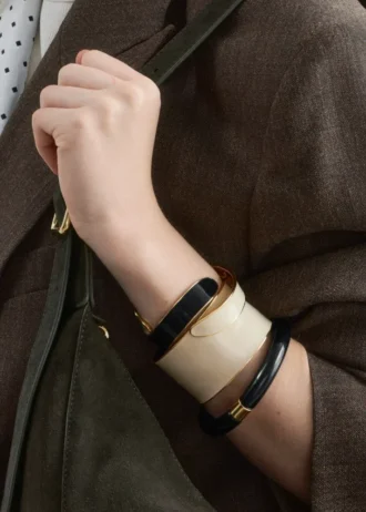 Bracciale a cuffia bicolore