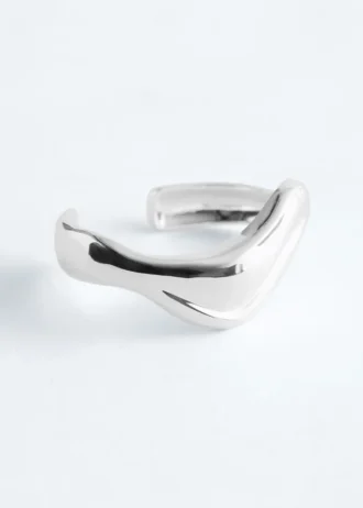 Bracciale a cuffia ondulato