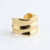 Bracciale a cuffia ondulato