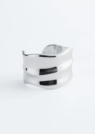 Bracciale a cuffia ondulato