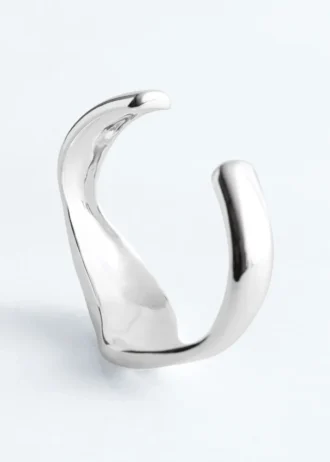 Bracciale a cuffia ondulato