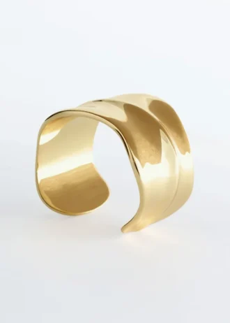 Bracciale a cuffia ondulato