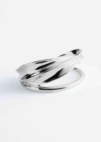 Bracciale a cuffia scultoreo