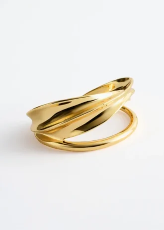 Bracciale a cuffia scultoreo