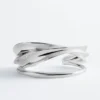 Bracciale a cuffia scultoreo