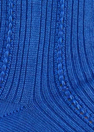 Calze in misto seta a maglia a coste
