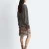 Camicetta con drappeggio e lacci sul retro