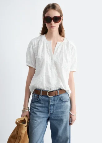 Camicetta oversize con maniche a sbuffo