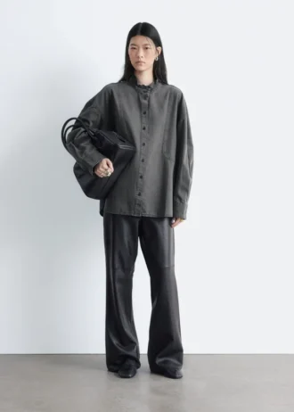 Camicetta oversize in denim
