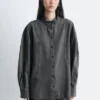 Camicetta oversize in denim
