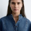 Camicetta oversize in denim