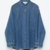 Camicetta oversize in denim