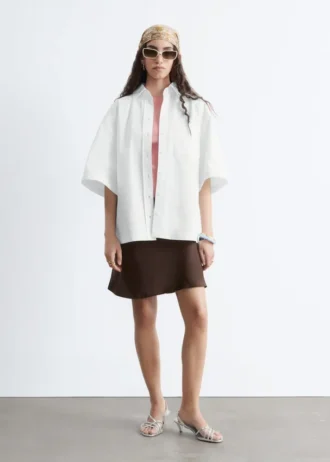 Camicia a maniche corte in cotone