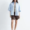 Camicia a maniche corte in cotone