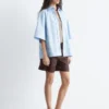 Camicia a maniche corte in cotone