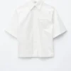Camicia a maniche corte in cotone