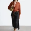 Camicia a quadri con coulisse