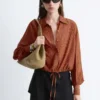 Camicia a quadri con coulisse