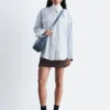 Camicia a righe con tasche applicate