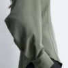 Camicia affusolata con maniche a palloncino
