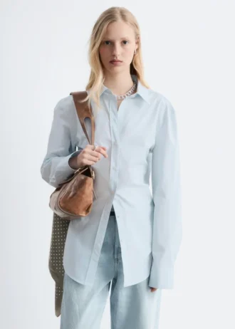camicia affusolata in cotone 1 1 330x462 - Camicia affusolata in cotone