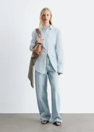 camicia affusolata in cotone 3 1 330x462 - Camicia affusolata in cotone