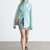 Camicia affusolata in cotone