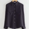 Camicia classica in seta di gelso
