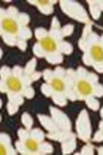 Camicia con lacci sul retro e motivo floreale