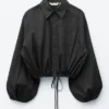 Camicia corta con coulisse