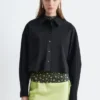 Camicia corta oversize in cotone