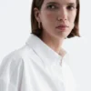 Camicia corta oversize in cotone