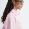 Camicia corta oversize in cotone