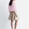 Camicia corta oversize in cotone