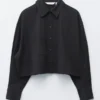 Camicia corta oversize in cotone