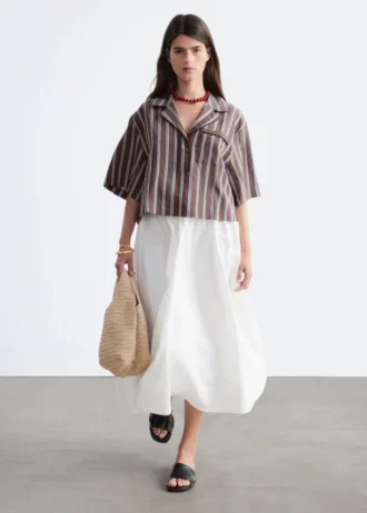 Camicia da resort a righe