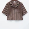 Camicia da resort a righe