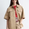 Camicia in cotone a maniche corte
