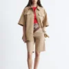 Camicia in cotone a maniche corte