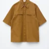 Camicia in cotone a maniche corte